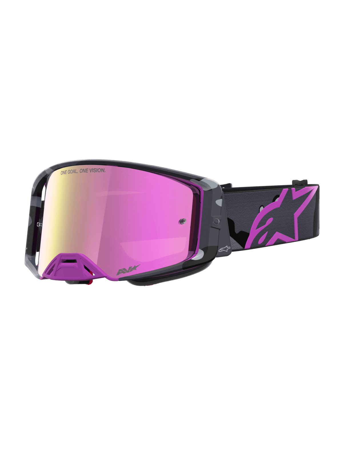 Alpinestars Supertech Lone Lunettes de cross édition limitée – Camo Violet Miroir Rose - MxProStoreParts