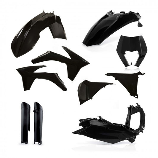 Cycra plastic kit Zwart KTM EXC/EXC-F 125/250/300/350/450/500 2012-2013