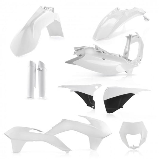 Cycra plastic kit Wit KTM EXC/EXC-F 125/250/300/350/450/500 2014-2015