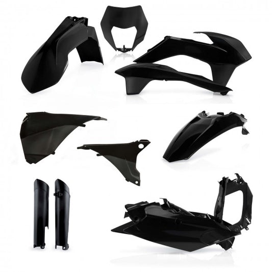 Cycra plastic kit Zwart KTM EXC/EXC-F 125/250/300/350/450/500 2014-2015