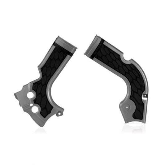 Acerbis X-Grip frame beschermers zilver / zwart Honda CRF 250R 14-17 & CRF 450R 13-16