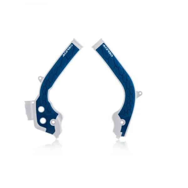 Acerbis X-Grip frame beschermers wit / blauw KTM SX 125/150 2016-2018 & SX 250 2017-2018 & SX-F 250/350/450 2016-2018 & EXC 250/300 2017-2019 & EXC-F 250/350/450/500 2017-2018 & Husqvarna TC 125 2016-2018 & TC 250 17-18 & TE 250/300 2017-2018 & FC… - MxProStoreParts
