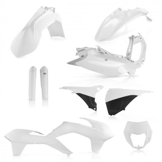 Acerbis plastic kit Wit KTM EXC 125/250/300 2016 &amp; EXC-F 250/350/450/500 2016