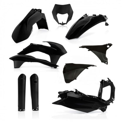 Acerbis plastic kit Zwart KTM EXC 125/250/300 2016 & EXC-F 250/350/450/500 2016
