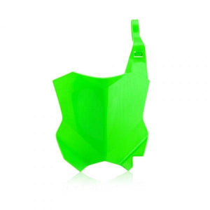 Acerbis Front Number Plate, Fluorescent Green, for Kawasaki KX 250F 2021-2024 & KX 450F 2019-2023