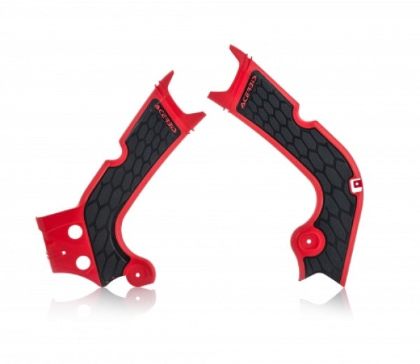 Acerbis X-Grip frame beschermers rood / zwart Honda CRF 250R 18-19 & CRF 250/300RX 19 & CRF 450R/RX 17-18