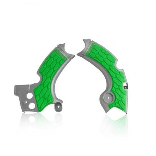 Acerbis X-Grip frame beschermers grijs / groen Kawasaki KX 250F 15-