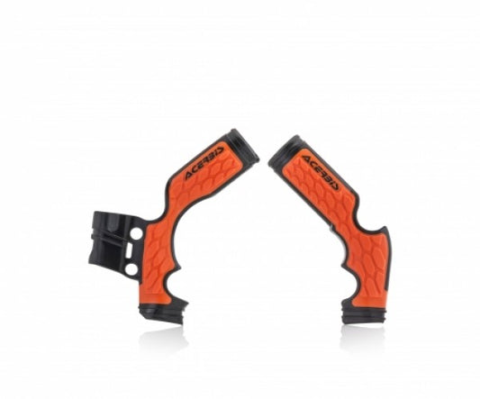 Acerbis X-Grip frame beschermers zwart / oranje KTM SX 65 14- & Husqvarna TC 65 17- & Gas Gas MC 65 2021