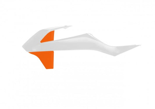 Acerbis radiator kappen Wit / Oranje KTM SX 85 2018- & Gas Gas MC 85 2021