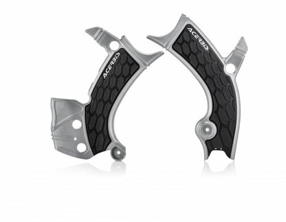 Acerbis X-Grip frame beschermers Zilver / zwart Yamaha YZ 250F 19- & YZ 450F 18- & WR 250F 20 & WR 450F 19-