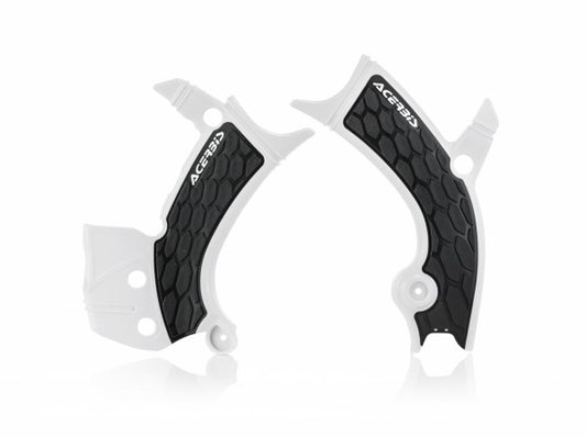 Acerbis X-Grip frame beschermers wit / zwart Yamaha YZ 250F 19- & YZ 450F 18- & WR 250F 20 & WR 450F 19-