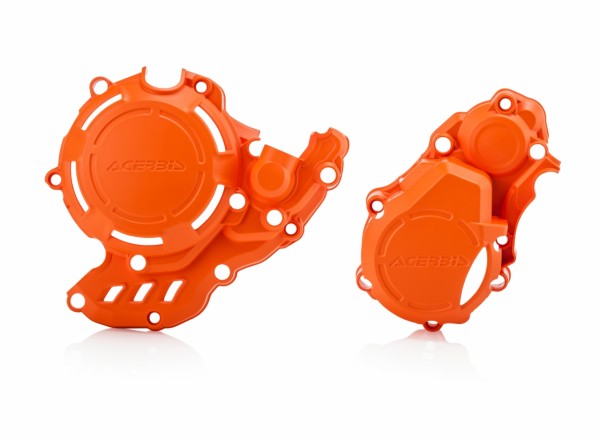 Acerbis X-Power motorblok beschermers KTM oranje KTM EXC-F 250/350 2017- & Husqvarna FE 250/350 2017- & Gas Gas EC 250F/350F 2021