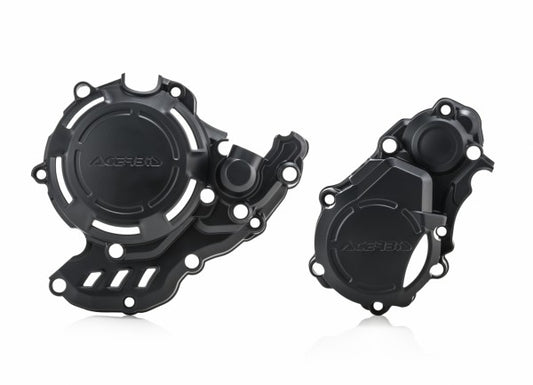 Acerbis X-Power motorblok beschermers Zwart KTM EXC-F 250/350 2017- & Husqvarna FE 250/350 2017- & Gas Gas EC 250F/350F 2021