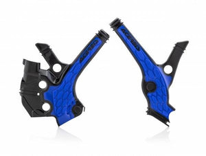 Protectoras de cuadro Acerbis X-Grip negro / azul para Yamaha YZ 65 2018-