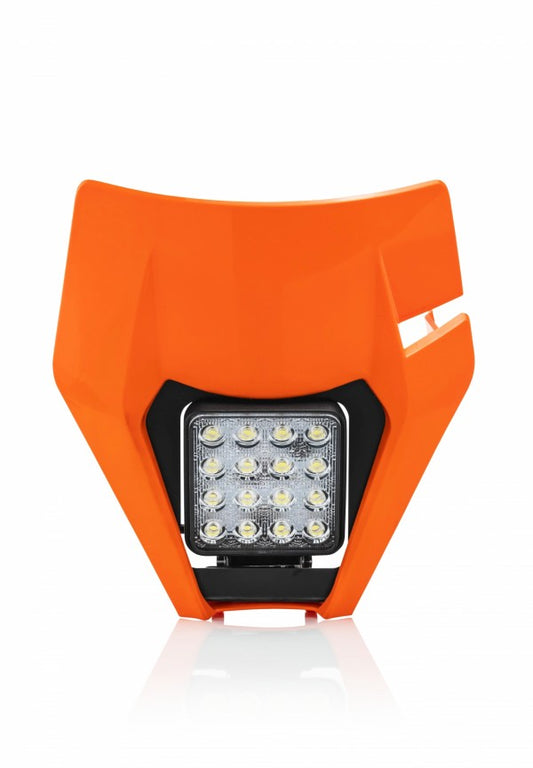 Acerbis koplamp plastic + koplamp Oranje  + Led lamp KTM EXC/EXC-F 250/300/350/450/500 17-19