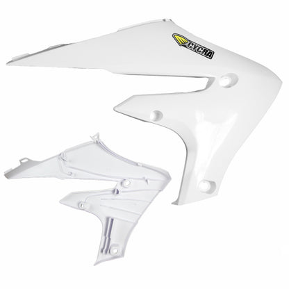 Cycra Powerflow Radiator Kappen Wit Yamaha YZ 250F 2019-2023 & YZ 450F 2018-2022