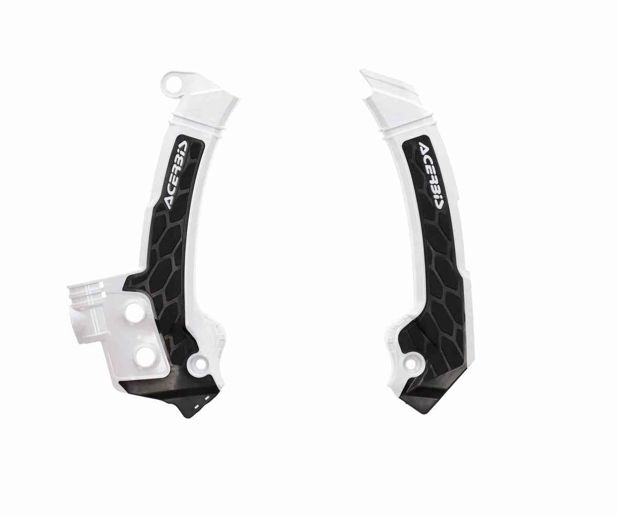 Acerbis X-Grip frame beschermers Zwart / Wit Husqvarna TC 125/250 2023- & FC 250/350/450 2023- & TE 150i/250i/300i 2024- & FE 250/350/450/501 2024- - MxProStoreParts