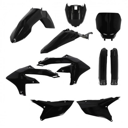 Acerbis plastic kit Zwart Yamaha YZ 250F 2024- &amp; YZ 450F 2023-