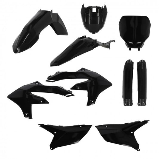 Acerbis plastic kit Zwart Yamaha YZ 250F 2024- &amp; YZ 450F 2023-