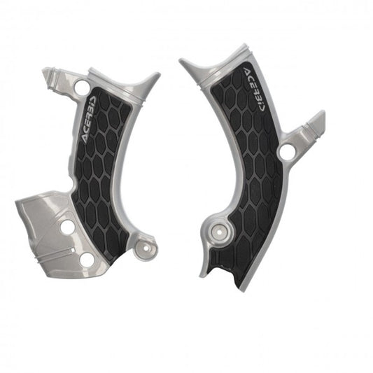 Acerbis X-Grip frame beschermers grijs / zwart Yamaha YZ 250F 2024- & YZ 450F 2023- & Fantic XXF 450 2024-
