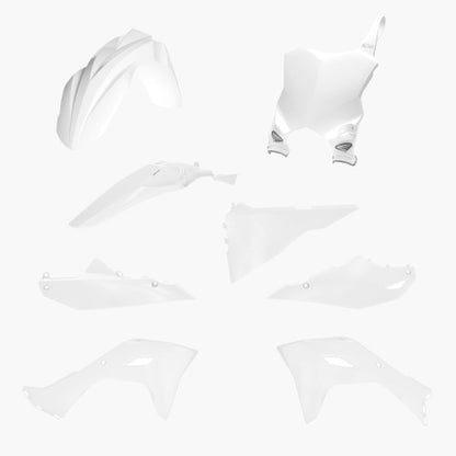 Cycra plastic kit Wit Kawasaki KX 250 2025 &amp; KX 450 2024