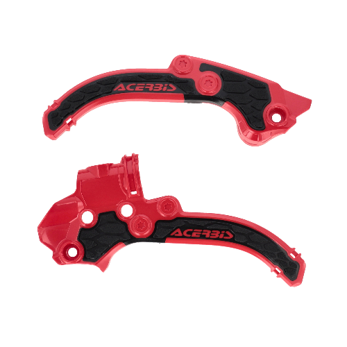 Acerbis X-Grip frame beschermers rood / zwart KTM SX 50 2024- &amp; Husqvarna TC 50 2024- &amp; Gas Gas MC 50 2024-