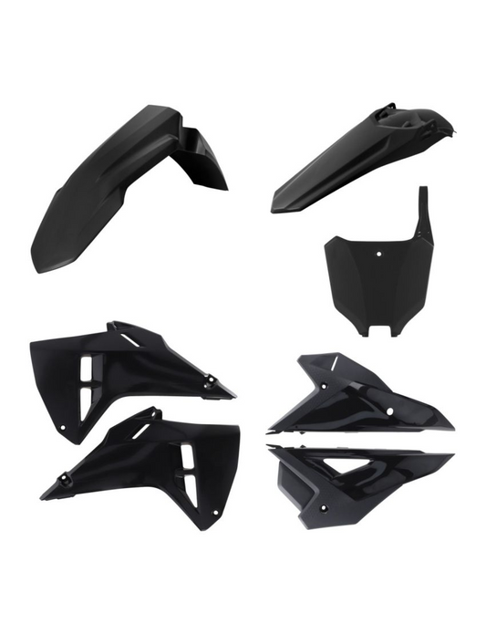 Acerbis plastic kit Zwart Honda CRF 250R 2025 &amp; CRF 450R 2025 (zonder voorvork beschermers)
