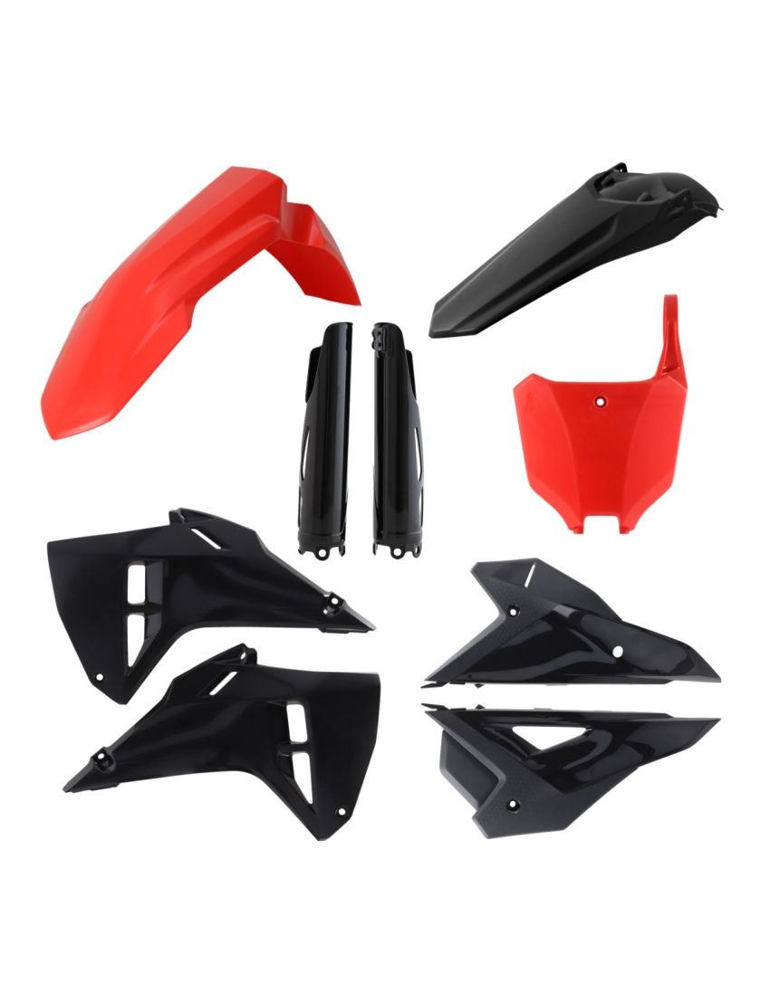 Acerbis plastic kit Rood/Zwart Honda CRF 250R 2025 &amp; CRF 450R 2025