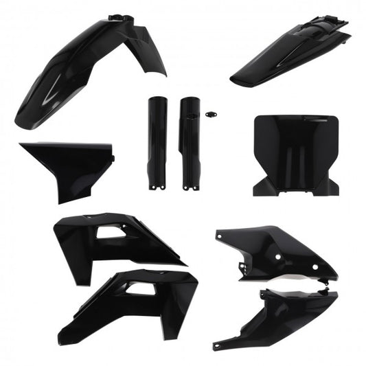 UFO plastic kit Zwart Husqvarna TC/FC 125/250/350/450 2025- ( full kit )