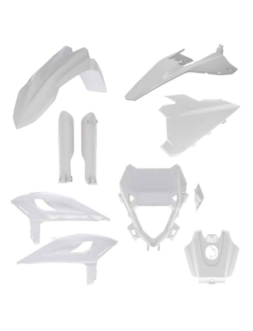 Acerbis plastic kit White Beta RR 125/200/250/300/350/390/430/480 2025- (full kit)