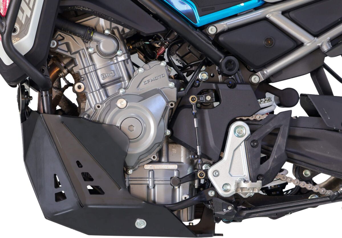 ADV SKID PLATE CFMOTO MT450 BK Adventure Skid Plate HDPE 8mm — voor CFMOTO MT 450 ABS (2024–2026) - MxProStoreParts