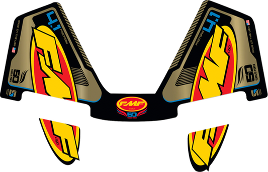 FMF demper sticker FMF Factory 4.1 RCT Goud '50 jarig bestaan'