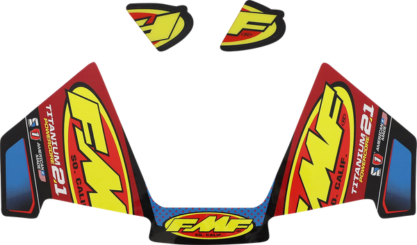 FMF demper sticker FMF Powercore 2.1 titanium 2 takten