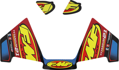 FMF demper sticker FMF Powercore 2.1 titanium 2 takten