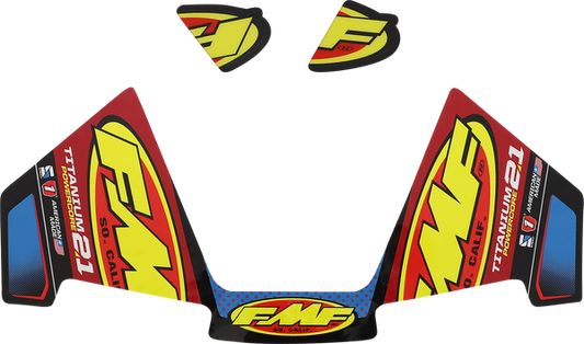 FMF demper sticker FMF Powercore 2.1 titanium 2 takten