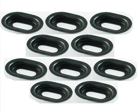 Bolt Oval kettinggeleider dopje ( washer ) Honda CR 80R/125R/250R/500R 1989-2008 &amp; CRF 250R/450R 2002- ( 10 stuks )
