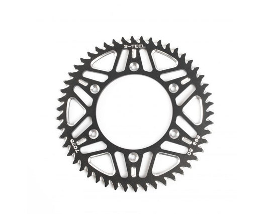 S-teel achtertandwiel 49 tands aluminium Zwart Beta/Gas Gas/Husqvarna - 13/Sherco