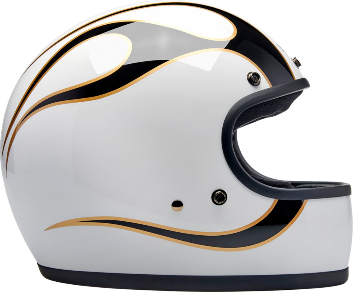 HELMET GRINGO GLOSS WHITE/BLAC HELMET GRINGO W/B FLAM SM - MxProStoreParts