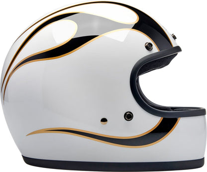 HELMET GRINGO GLOSS WHITE/BLAC HELMET GRINGO W/B FLAM SM - MxProStoreParts