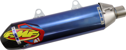 FMF Muffler Factory 4.1 RCT Slip-on Titanium blauwe demper KTM SX-F 250/350/450 07-15 & EXC 450/530 2009-2011 & Husqvarna FE 250/350/450/500 2014-2016