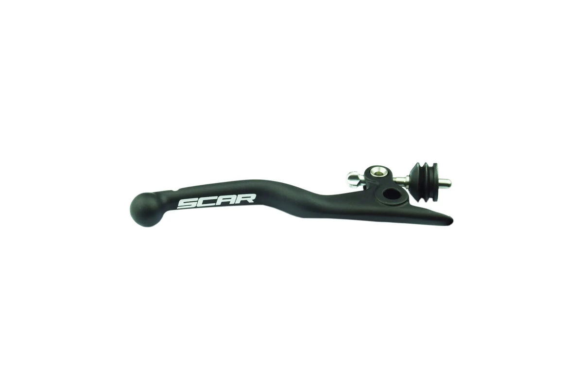 SCAR RACING mechanische remhendel van gesmeed aluminium, zwart geanodiseerd — voor o.a. GAS GAS MC 65 (2021–2023) - MxProStoreParts