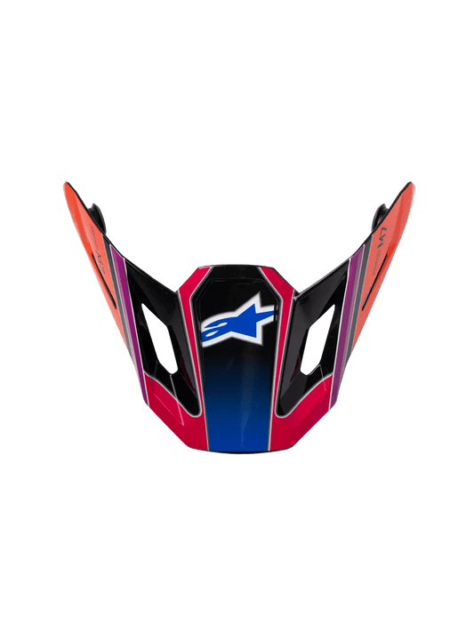 Alpinestars S-M7 ventilación del casco Fuse – Azul, púrpura y rosa brillante