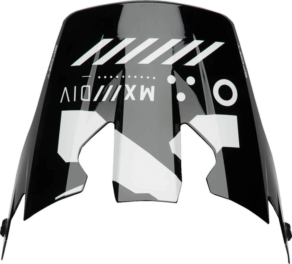 THOR Reflex Sport helmklep – Strike Zwart/Rood
