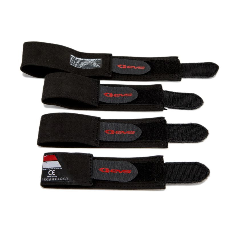 EVS Knee Brace REPLACEMENT STRAPS-Web Pro & Axis Series Black (4pcs)