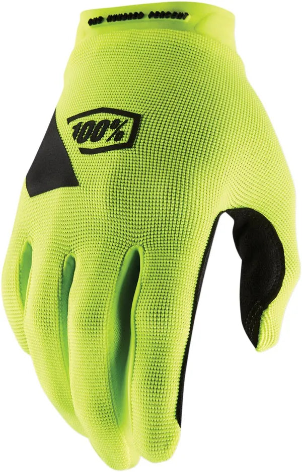 100% Ridecamp crosshandschoenen fluor geel