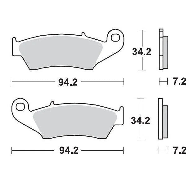 Motomaster Vorderbremsklötze Compound 21 gesintert