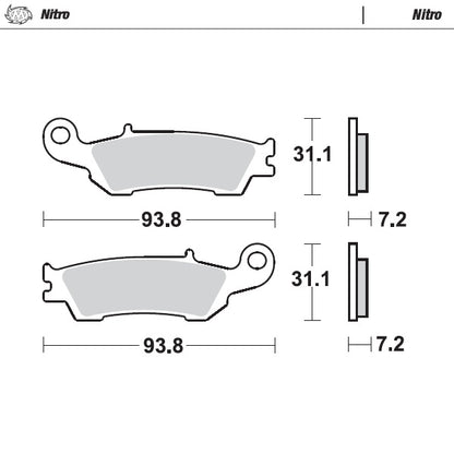 Moto Master Sintered Metal Voor remblokken Nitro Yamaha
