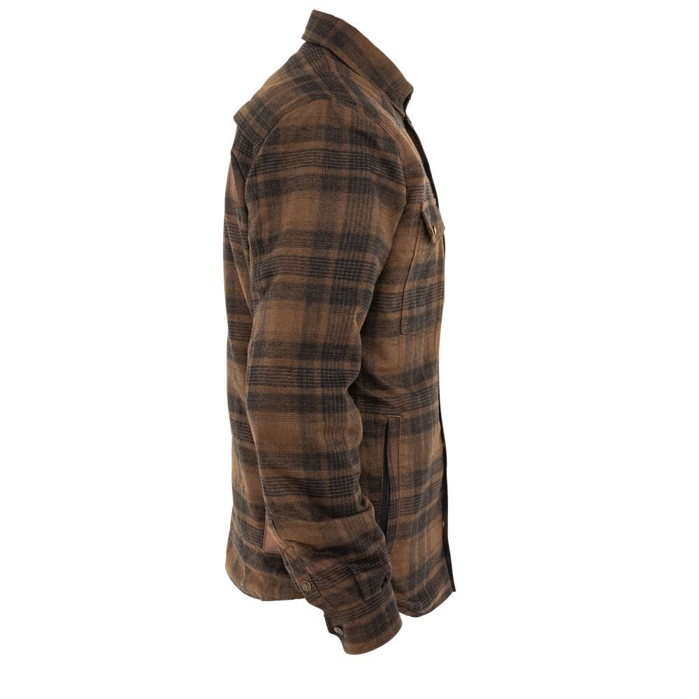 JOHN DOE Motoshirt herenjas bruin, maat S - MxProStoreParts