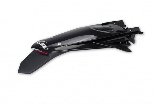 UFO Rear Fender Enduro LED EXC/EXC-F 150-500 2020- Black 001