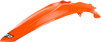 UFO kunststof achterspatbord KTM Orange met pennen — voor o.a. KTM EXC 125 (2012–2016) - MxProStoreParts